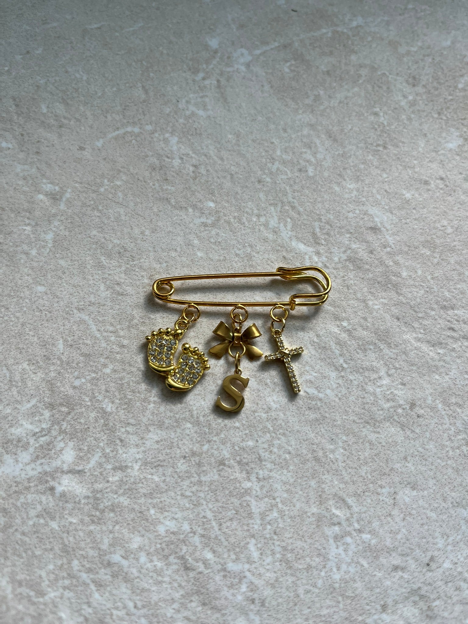 Christliche Babybrosche - Anstecknadel