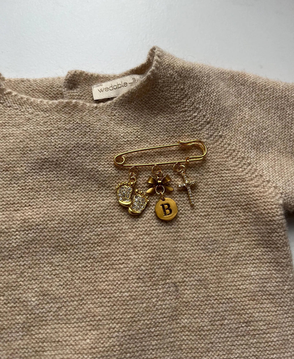 Christliche Babybrosche - Anstecknadel