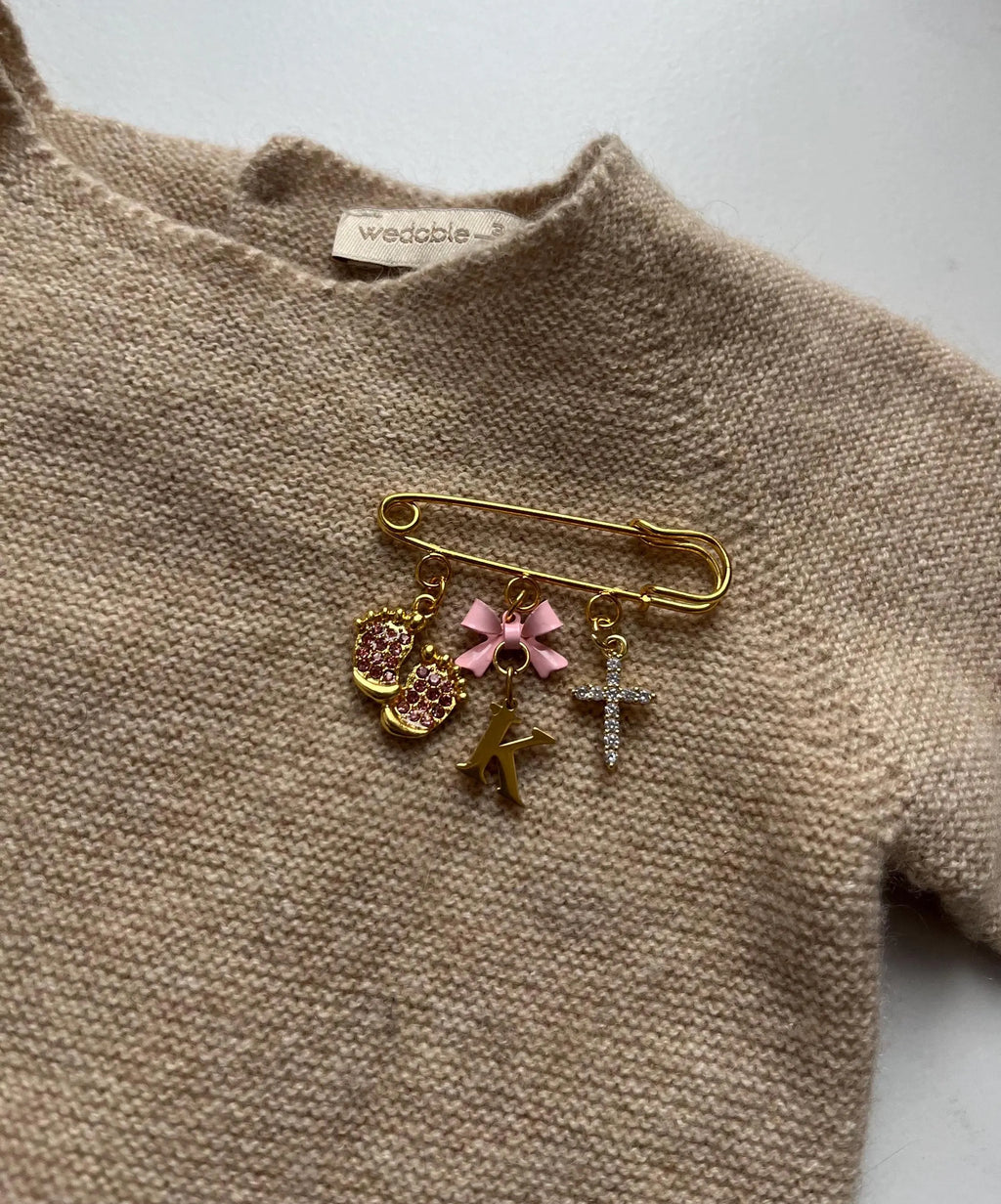 Christliche Babybrosche - Anstecknadel