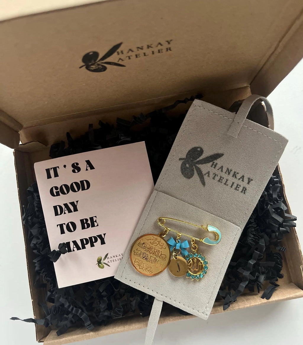 Islamische Babybrosche - Anstecknadel mit Dua