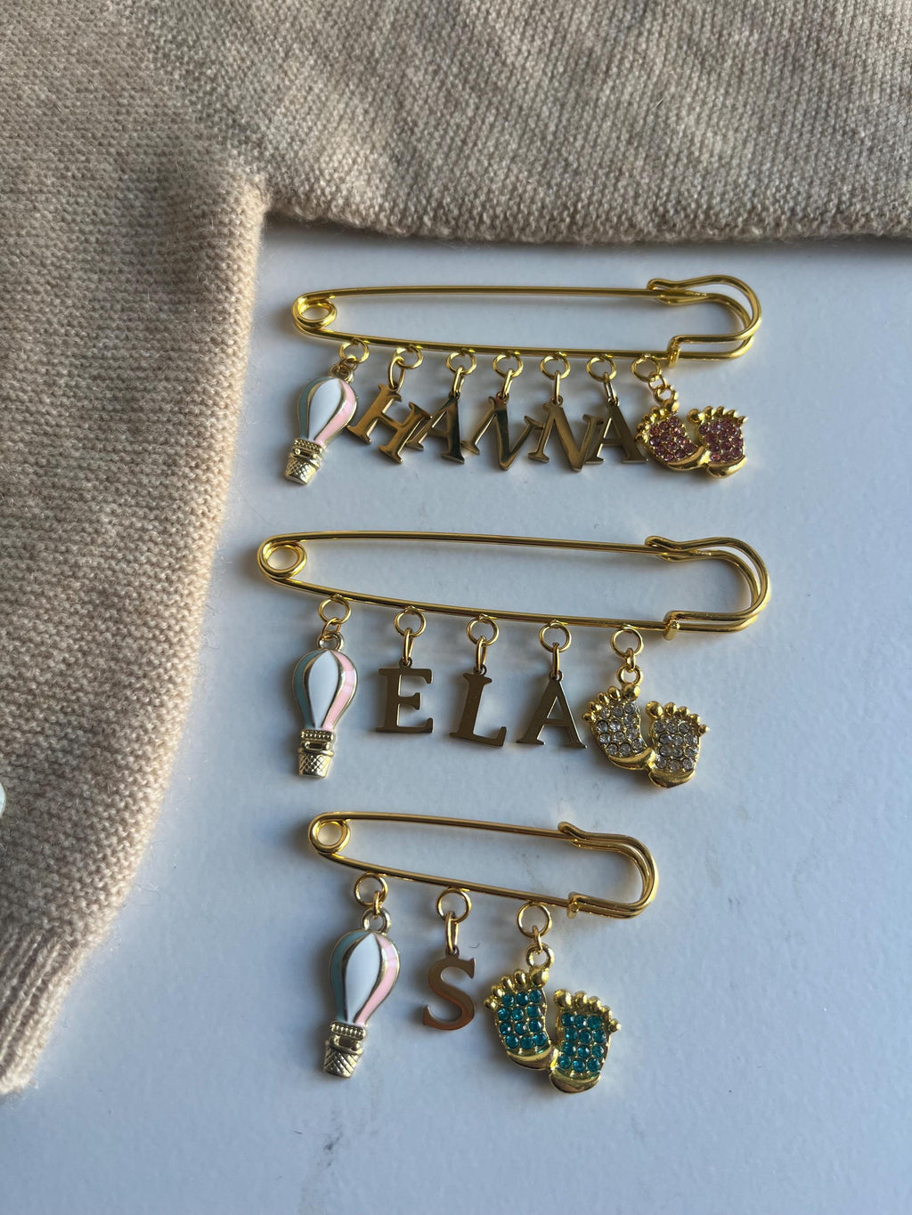 Babybrosche - Anstecknadel für  Geburt / Taufe / Konfirmation