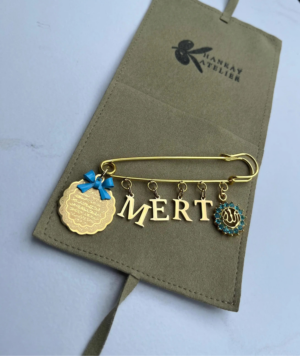 Islamische Babybrosche -  Anstecknadel mit Ayet El-Kursi