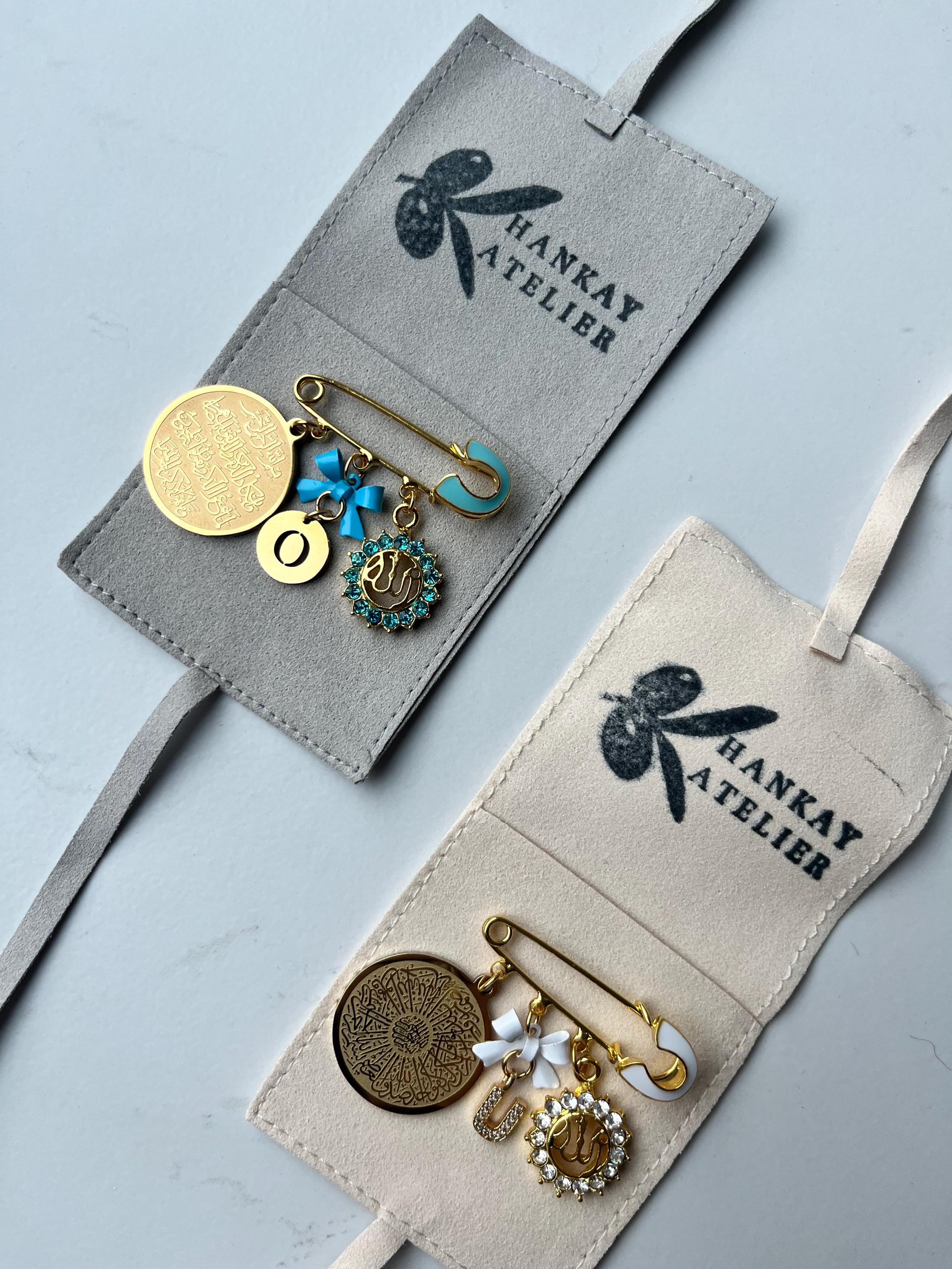 Islamische Babybrosche - Anstecknadel mit Dua