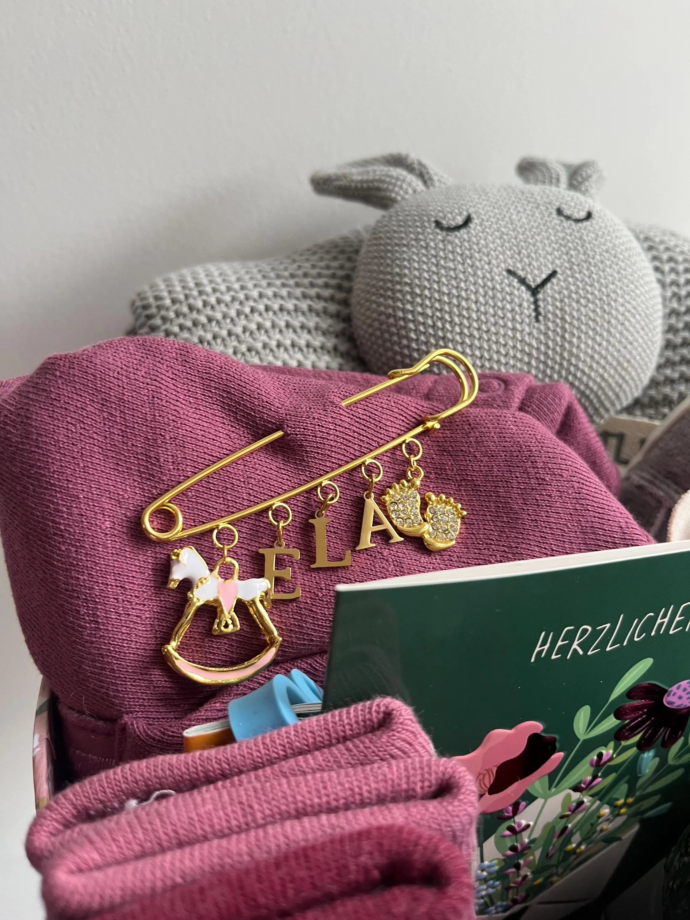 Babybrosche - Anstecknadel / Geschenk zur Geburt