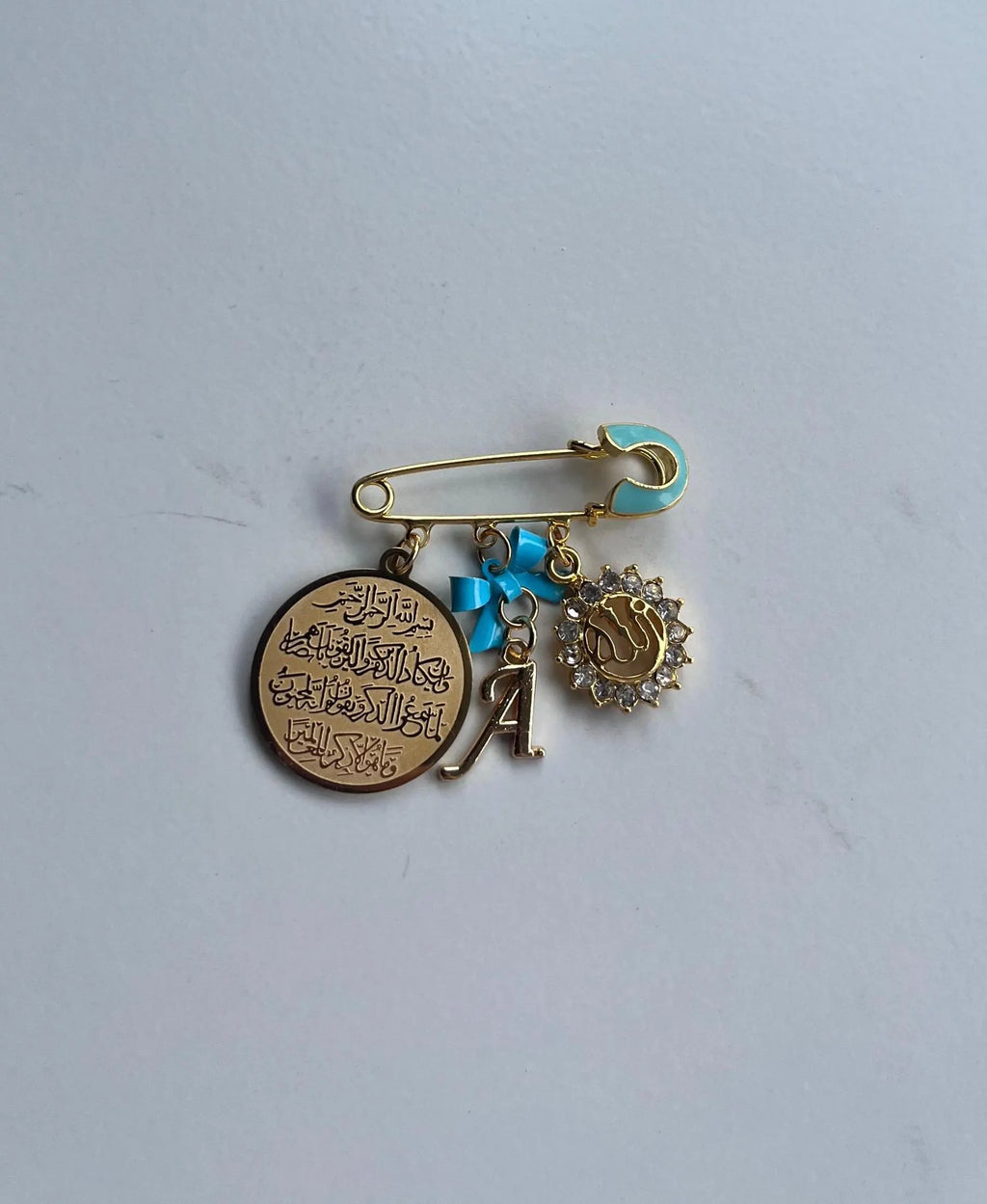 Islamische Babybrosche - Anstecknadel mit Dua