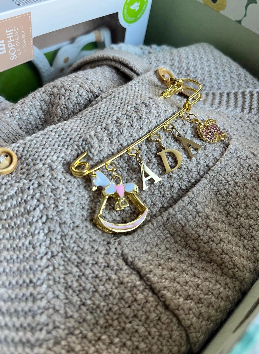 Babybrosche - Anstecknadel / Geschenk zur Geburt